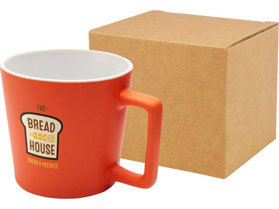 Cali 370 ml ceramic mug with matt finish 13