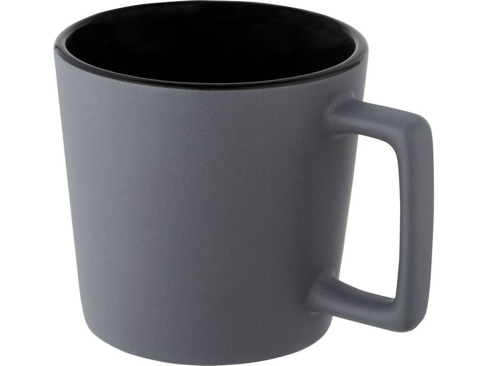 Cali 370 ml ceramic mug with matt finish 11