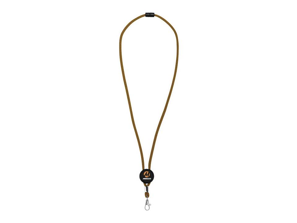 Hagen two-tone lanyard with adjustable disc 12