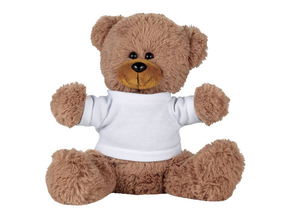 Large plush sitting bear with shirt 2