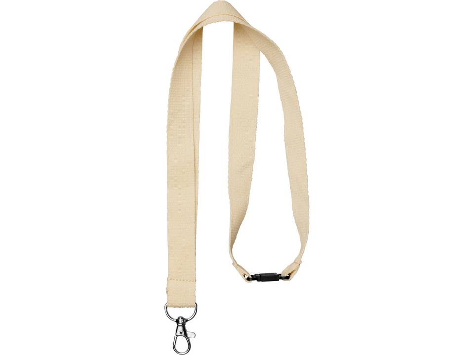 Dylan cotton lanyard with safety clip 3