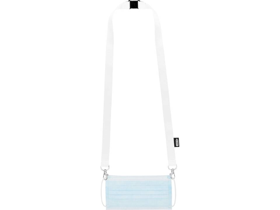 Adam recycled PET lanyard with two hooks 5