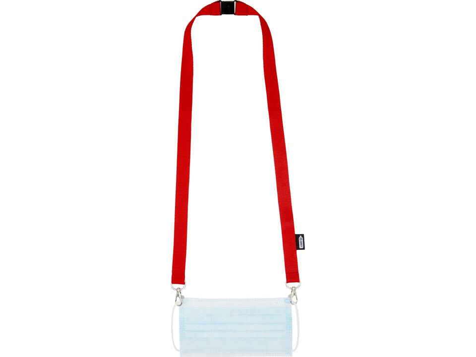 Adam recycled PET lanyard with two hooks 10