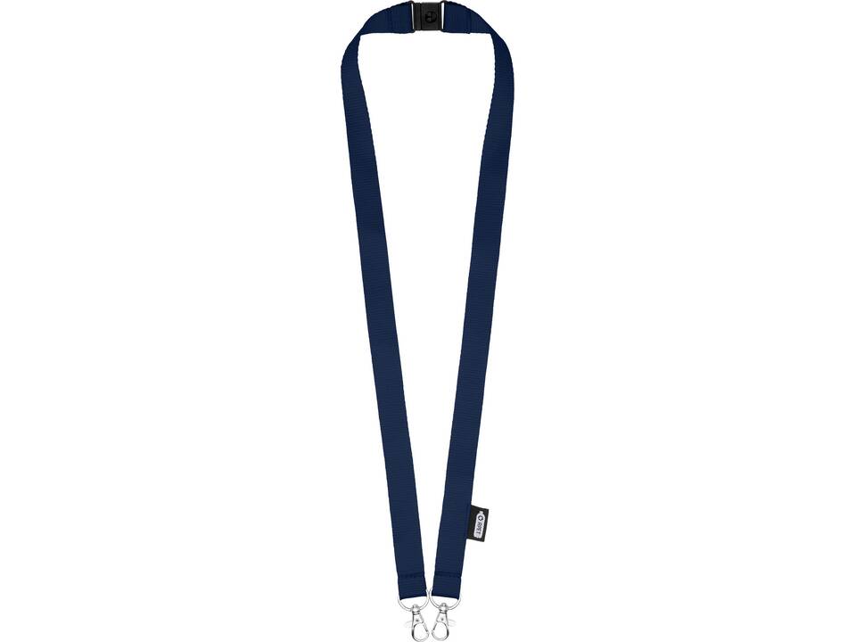 Adam recycled PET lanyard with two hooks 11