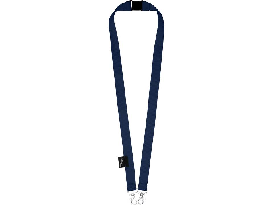 Adam recycled PET lanyard with two hooks 13