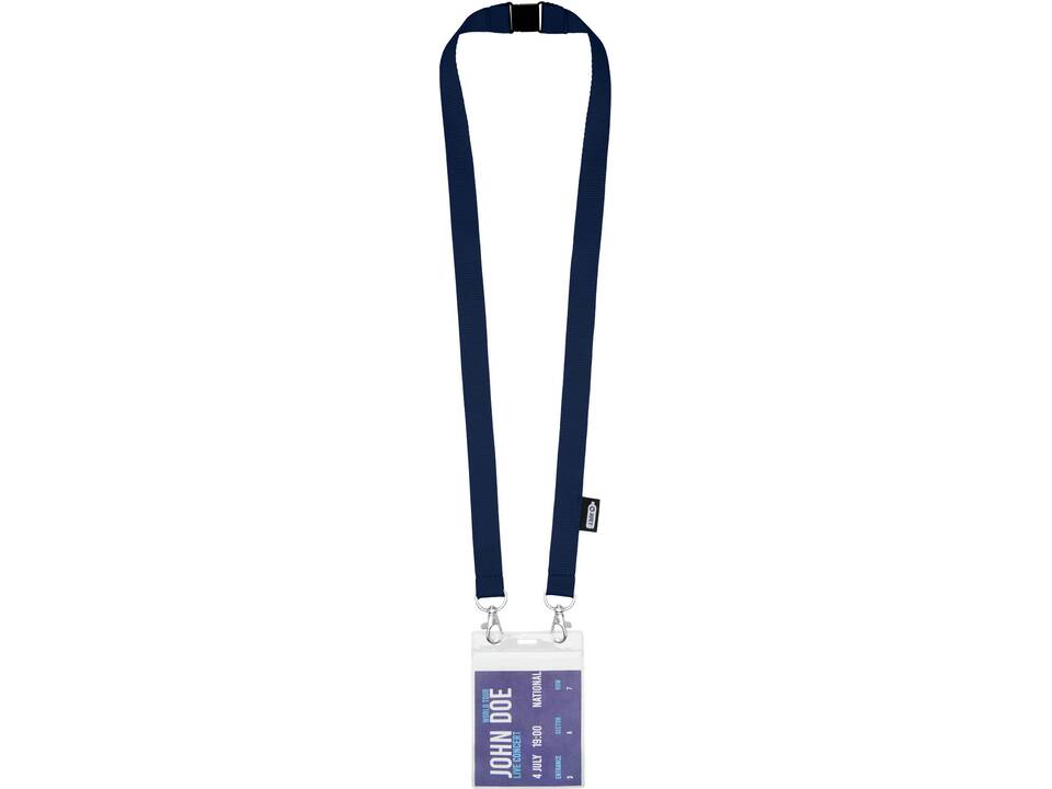 Adam recycled PET lanyard with two hooks 14
