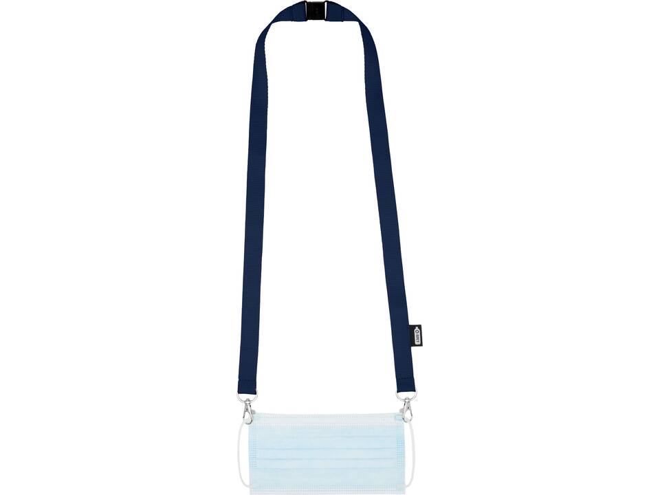 Adam recycled PET lanyard with two hooks 15