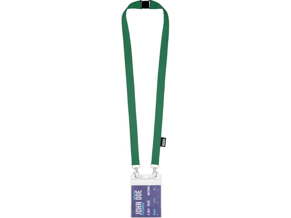 Adam recycled PET lanyard with two hooks 19