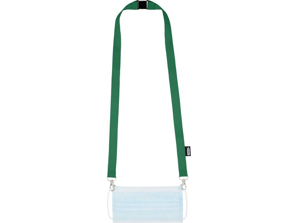 Adam recycled PET lanyard with two hooks 20