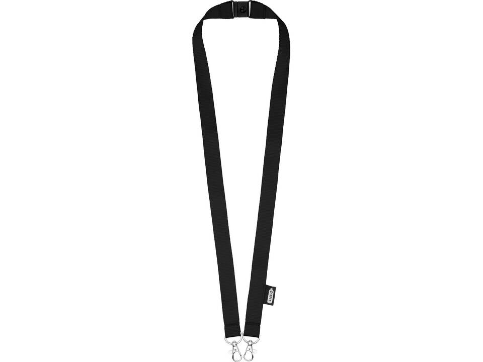 Adam recycled PET lanyard with two hooks 21