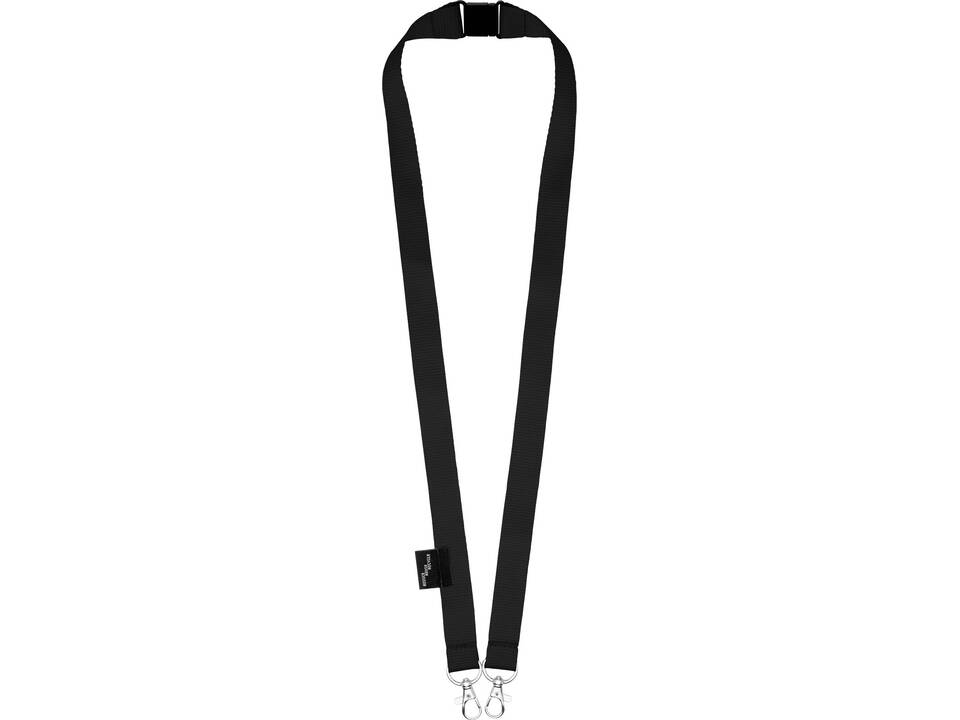 Adam recycled PET lanyard with two hooks 23