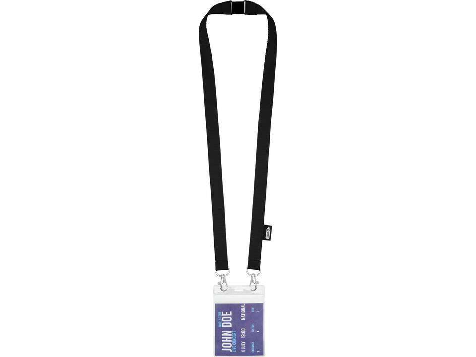 Adam recycled PET lanyard with two hooks 24