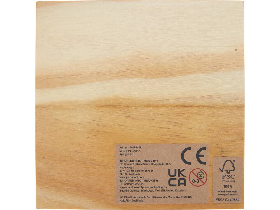 Strobus wooden tic-tac-toe game 3