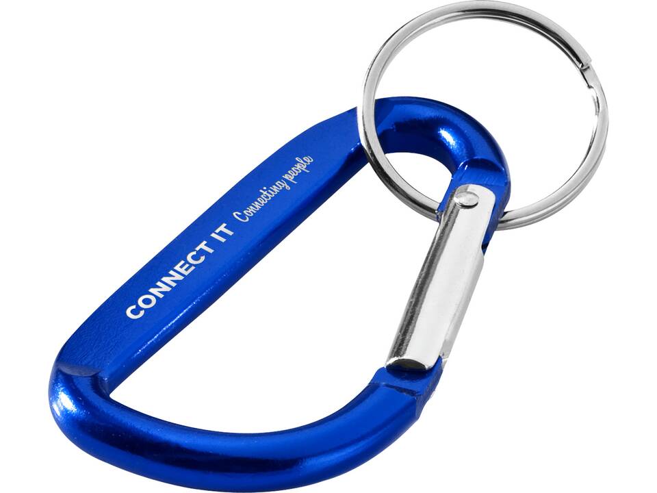 Timor recycled aluminium carabiner keychain 4