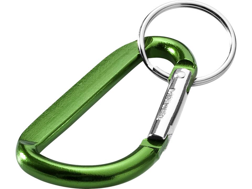 Timor recycled aluminium carabiner keychain 6