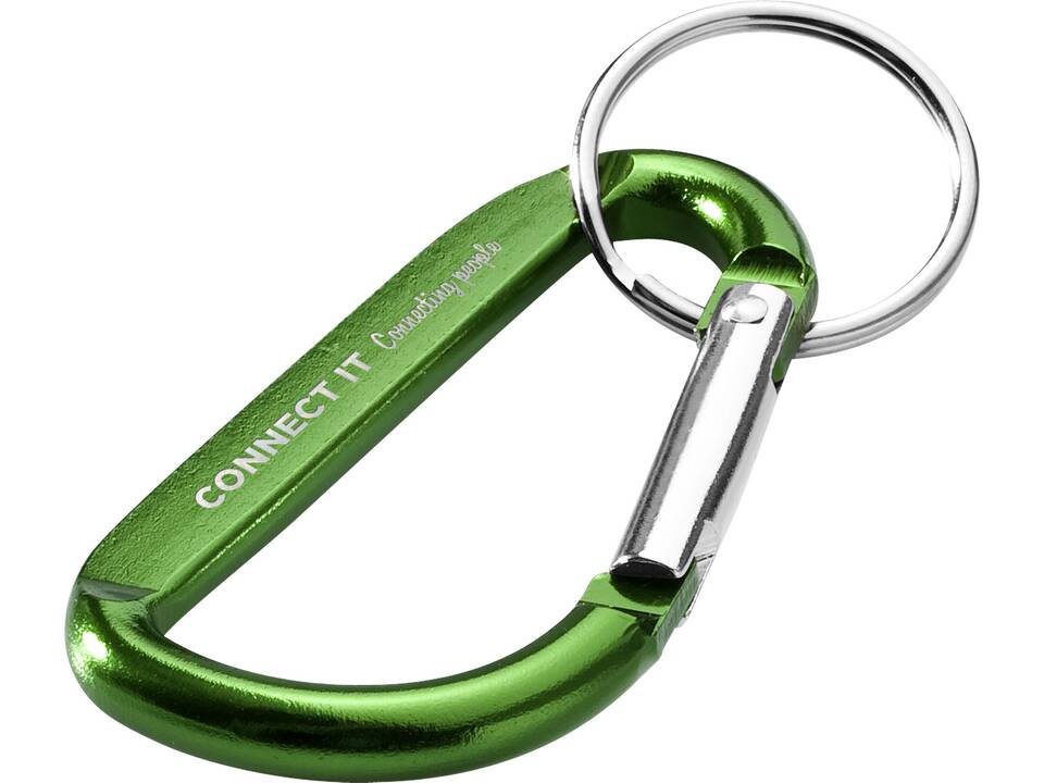Timor recycled aluminium carabiner keychain 7