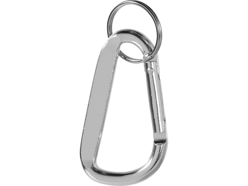 Timor recycled aluminium carabiner keychain 11