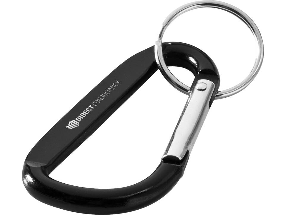Timor recycled aluminium carabiner keychain 13