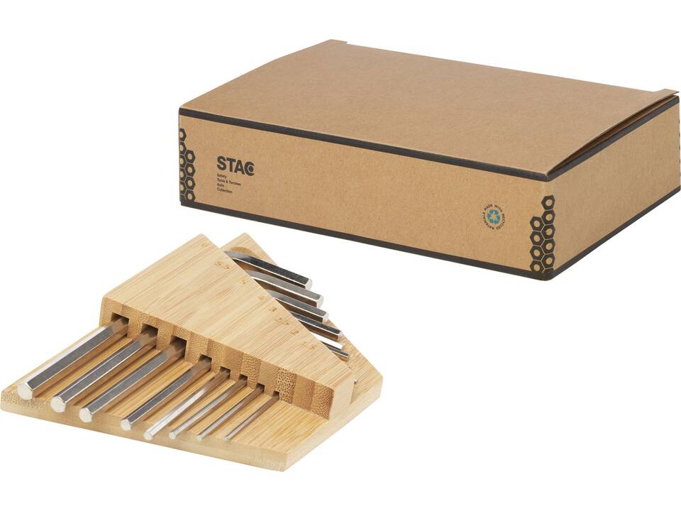 Allen bamboo hex key tool set 6