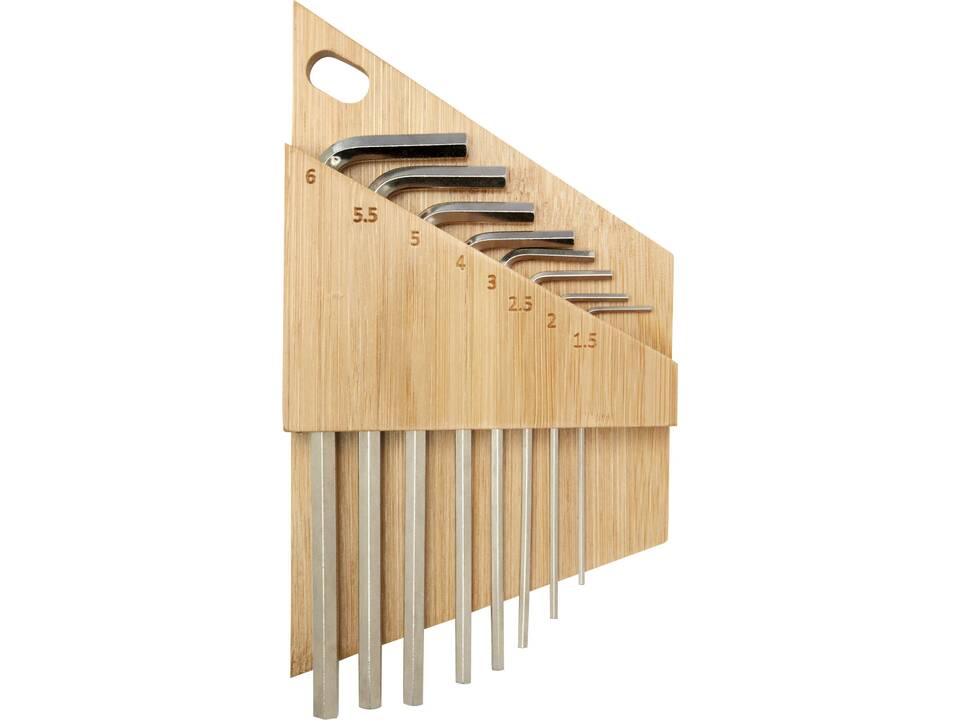 Allen bamboo hex key tool set 3