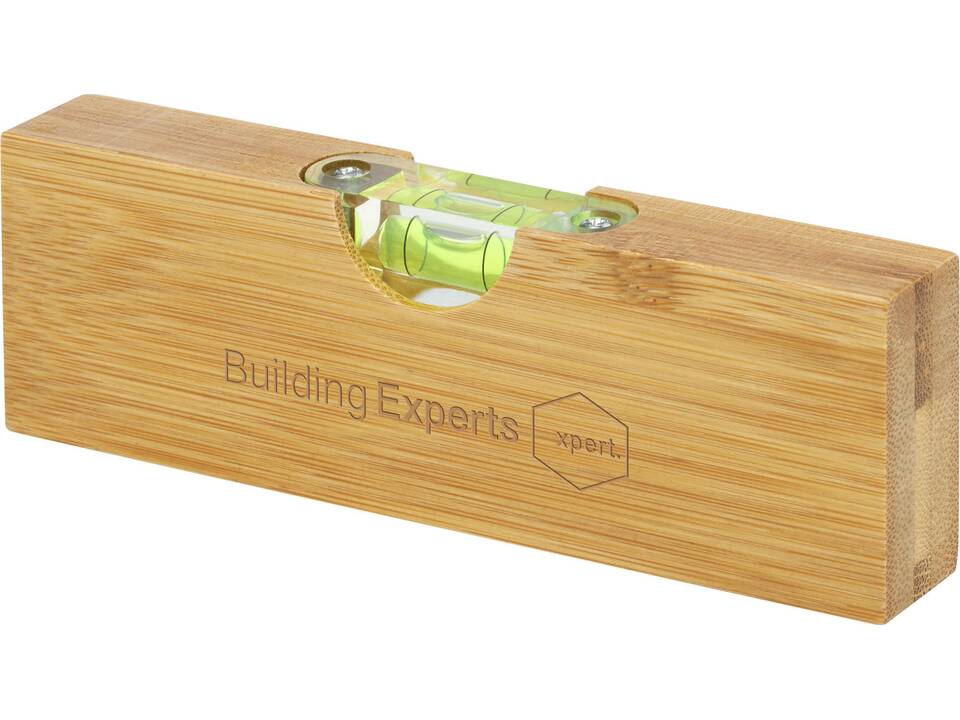 Flush bamboo spirit level with bottle opener 1
