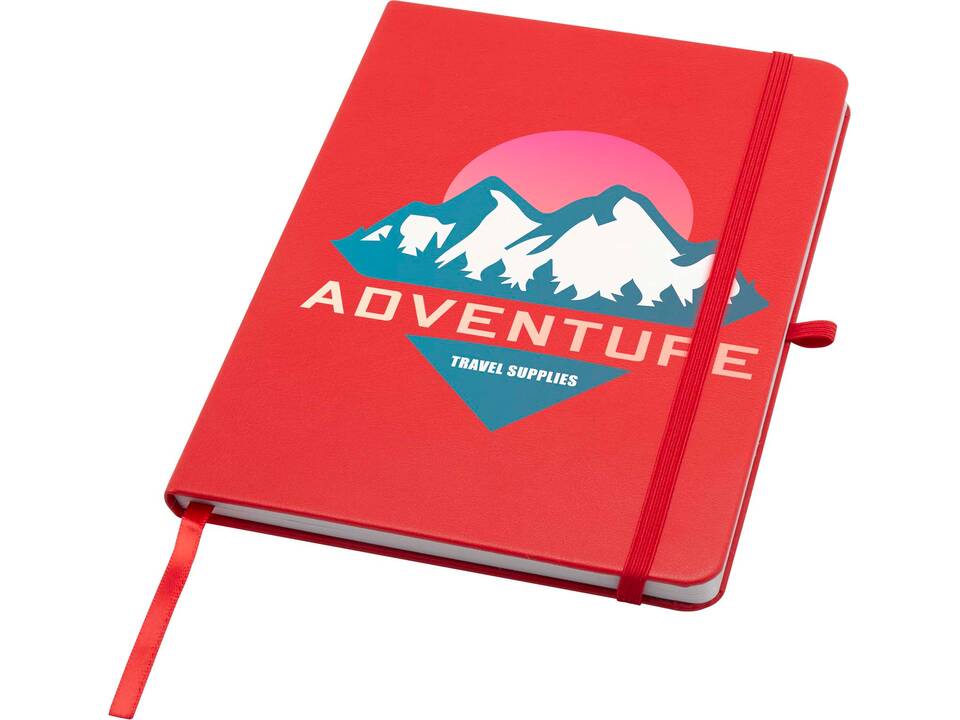 Teak A5 recycled hard cover notebook with lined pages 8