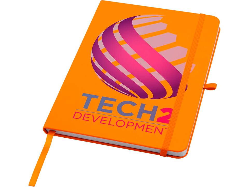 Teak A5 recycled hard cover notebook with lined pages 14