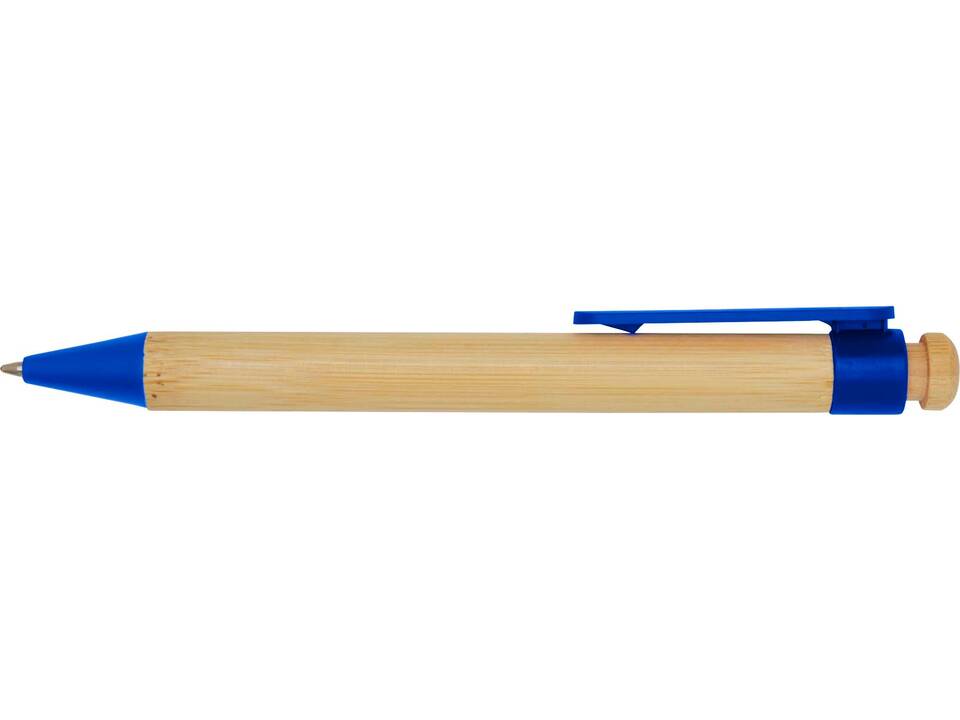 Rattan bamboo and recycled plastic ballpoint pen (black ink) 14