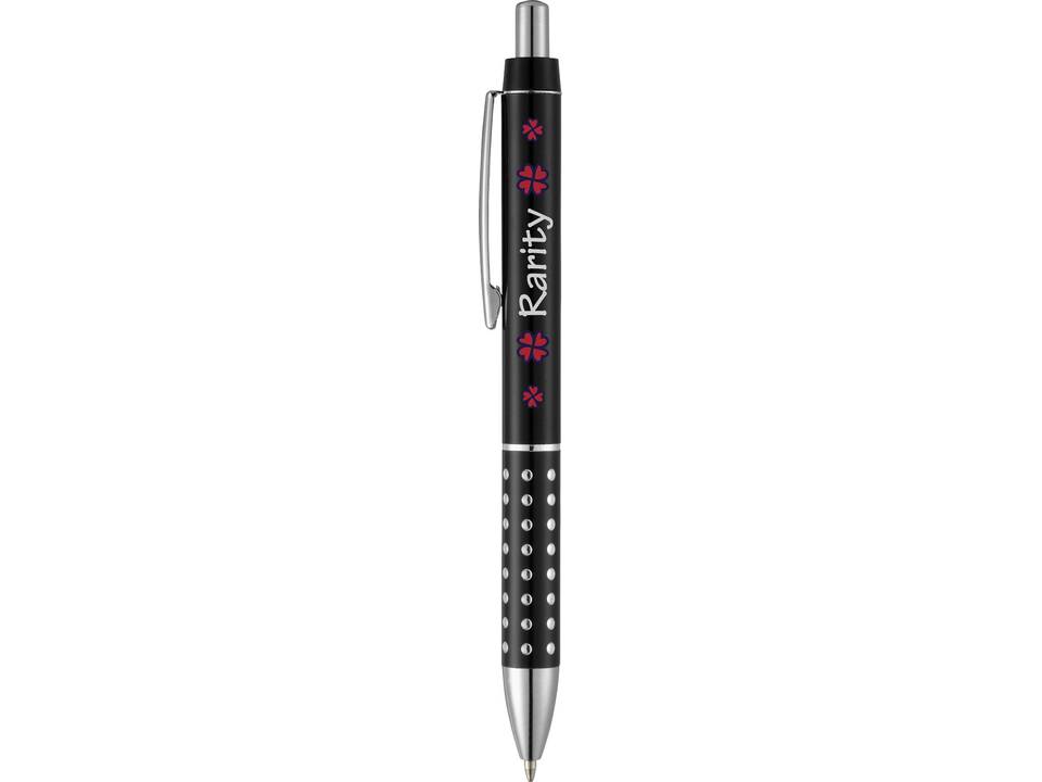 Bling ballpoint pen with aluminium grip 1
