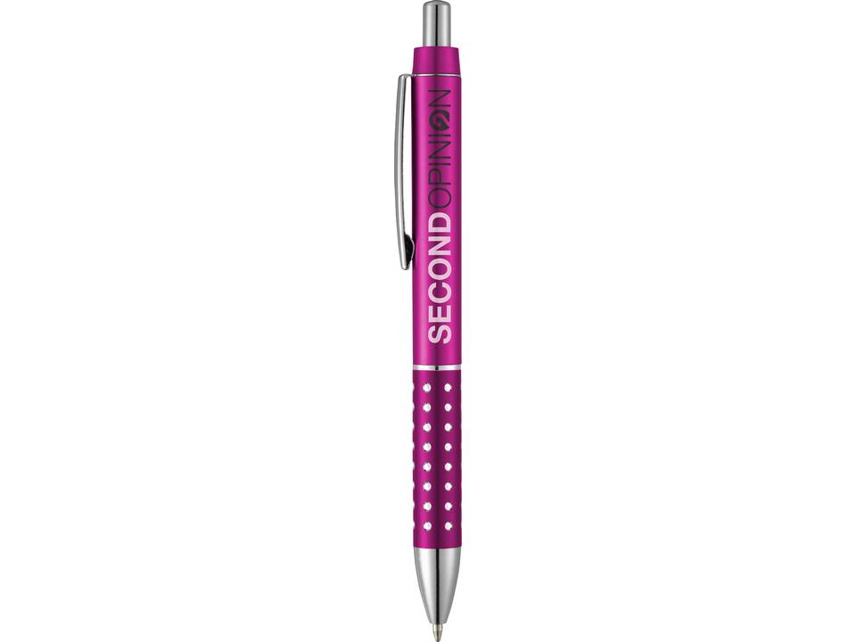 Bling ballpoint pen with aluminium grip 9