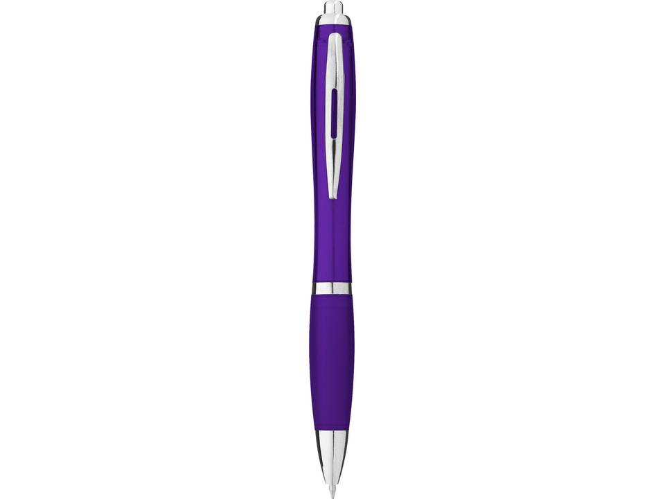Nash ballpoint pen with coloured barrel and grip 17