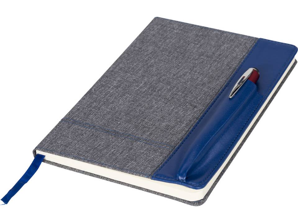 Heathered A5 notebook with leatherlook side 5