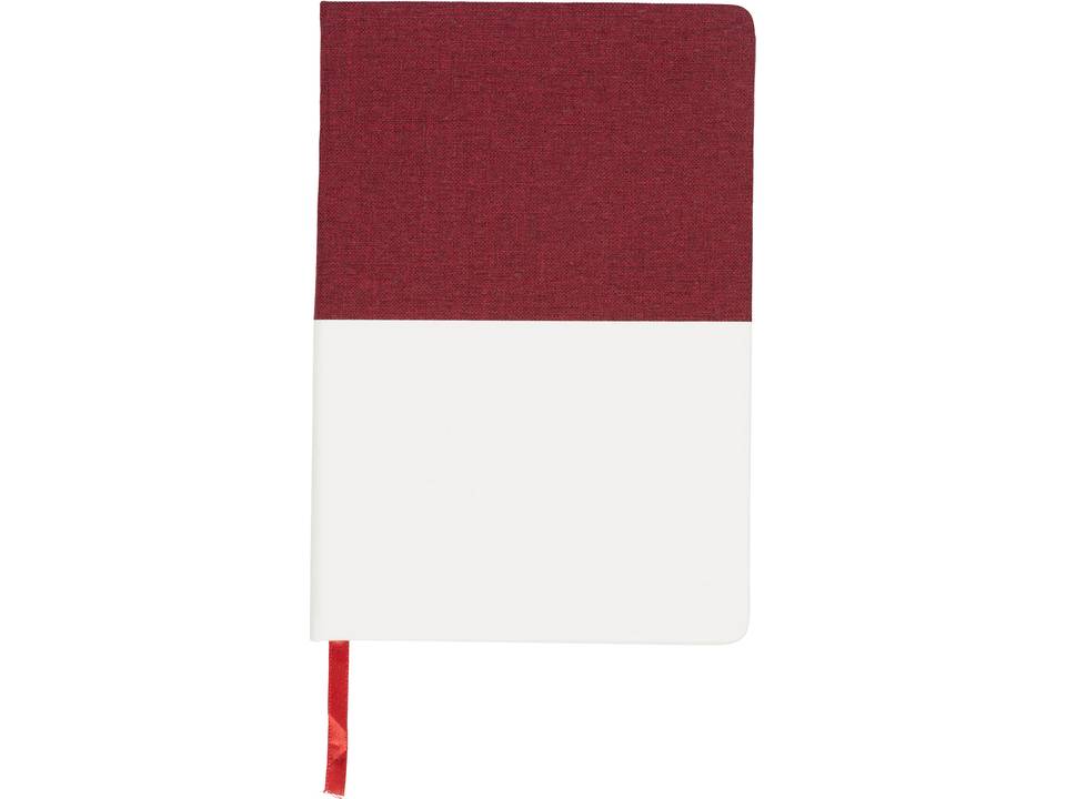 Two-tone A5 canvas notebook 11