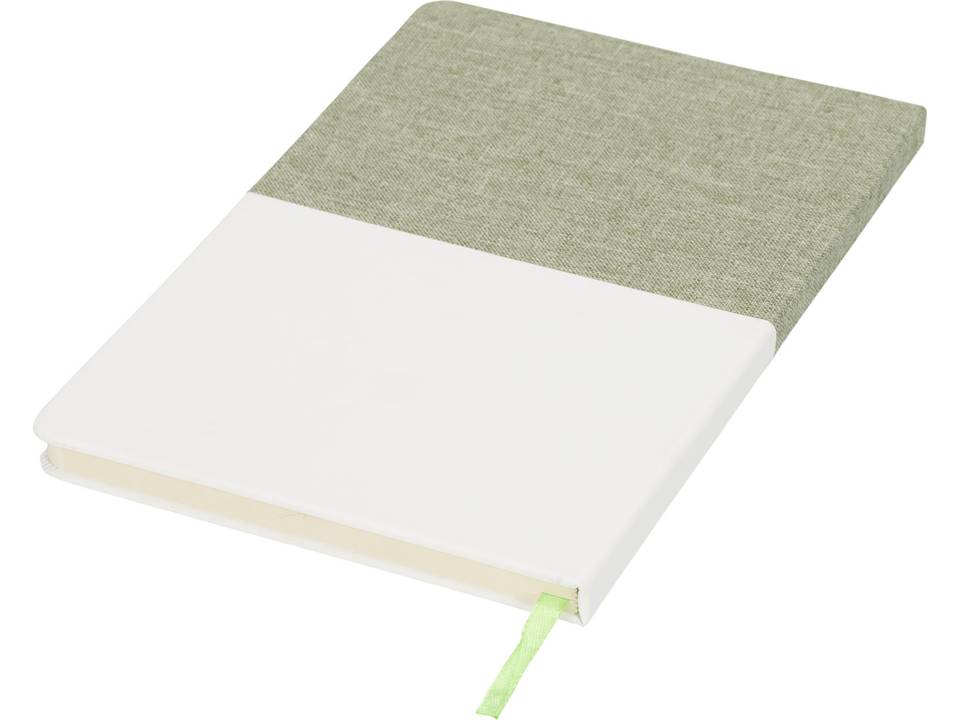 Two-tone A5 canvas notebook 16