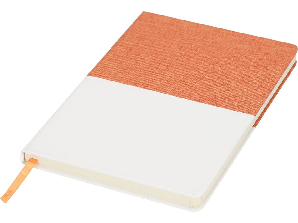 Two-tone A5 canvas notebook 17