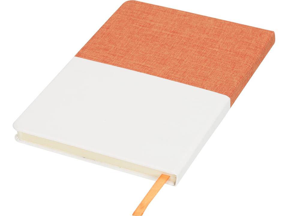 Two-tone A5 canvas notebook 20
