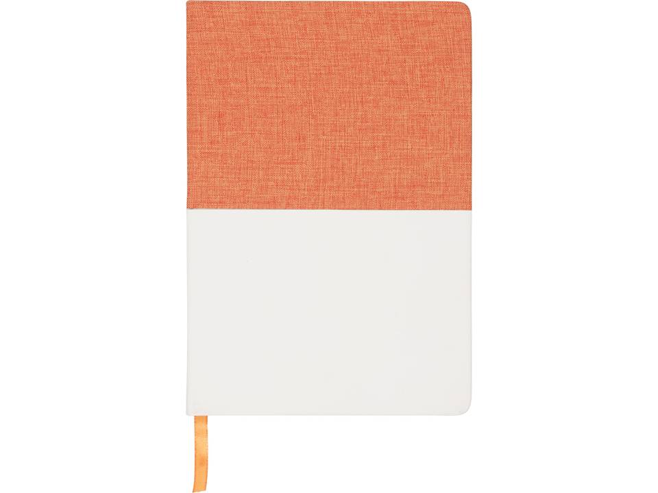 Two-tone A5 canvas notebook 19