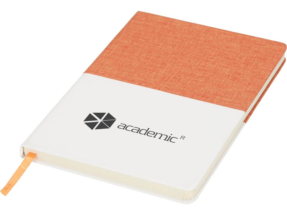 Two-tone A5 canvas notebook 18