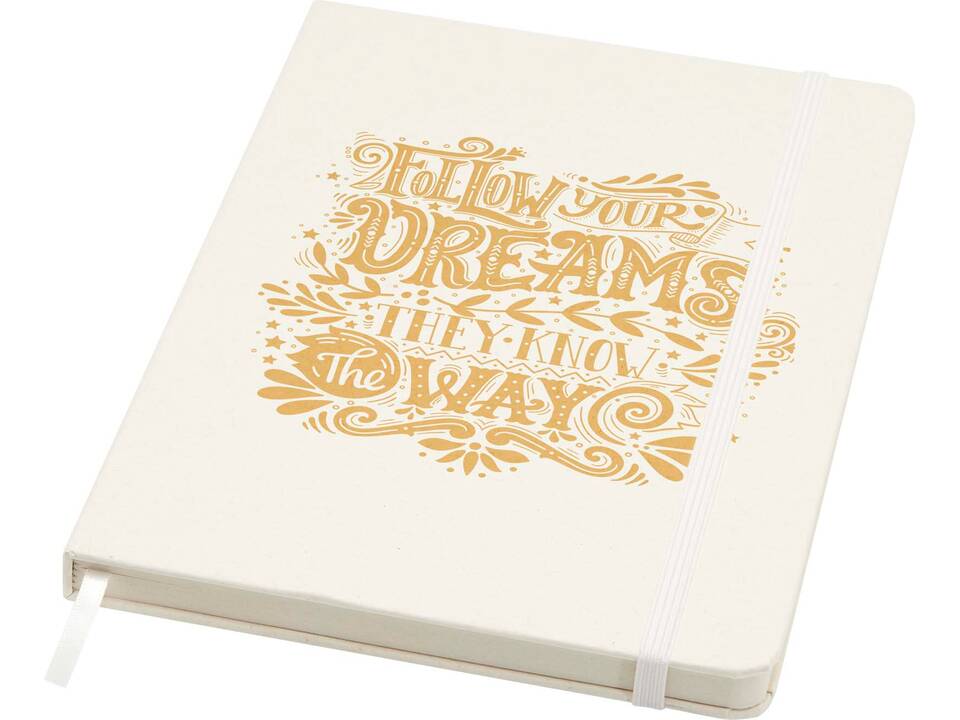 Bass A5 recycled hard cover notebook with lined pages 1