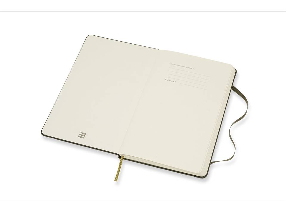 Classic L leather notebook - ruled 15