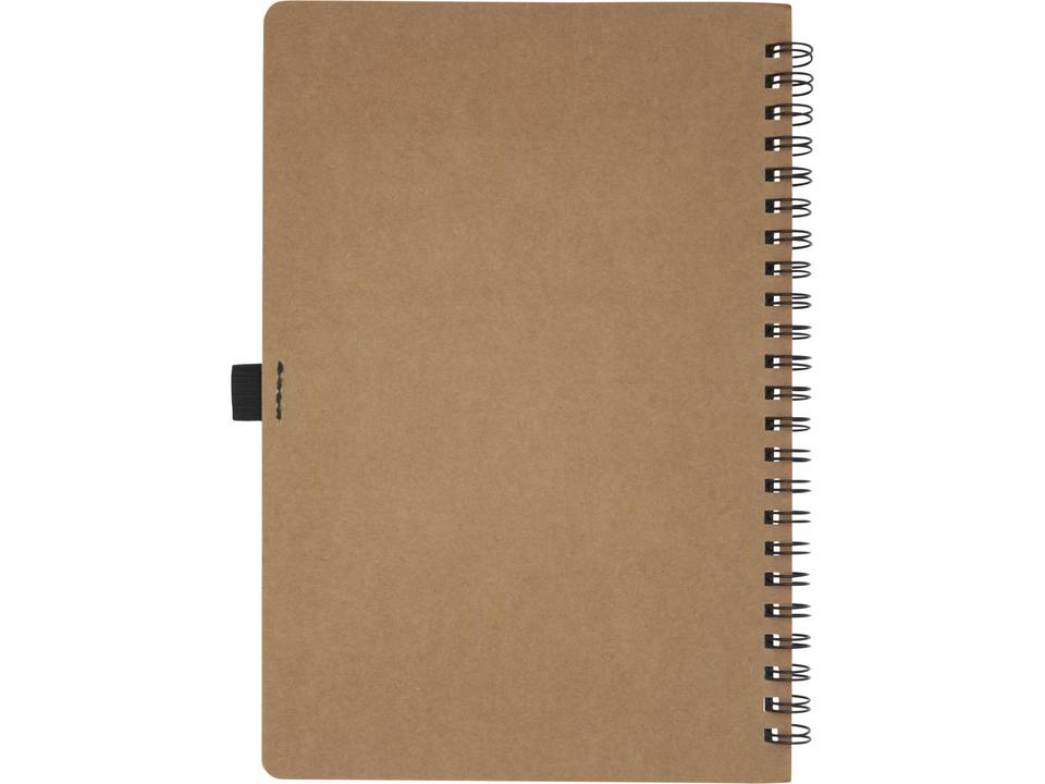 Cobble A5 wire-o recycled cardboard notebook with stone paper 4