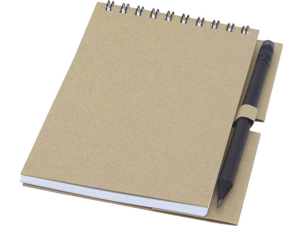 Luciano Eco wire notebook with pencil - small
