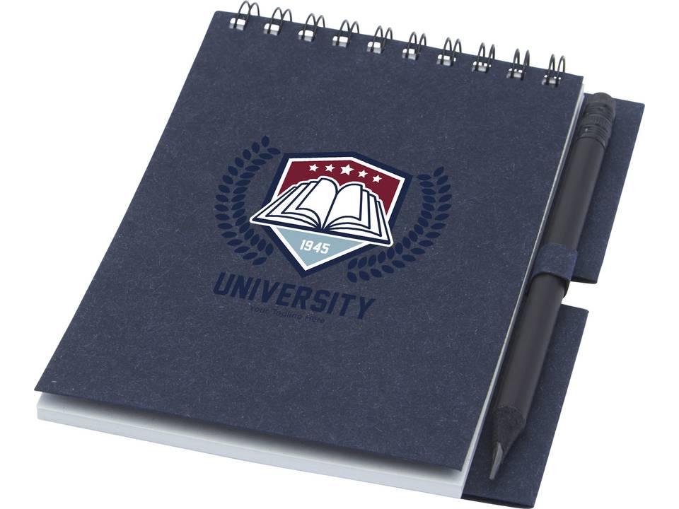 Luciano Eco wire notebook with pencil - small 8