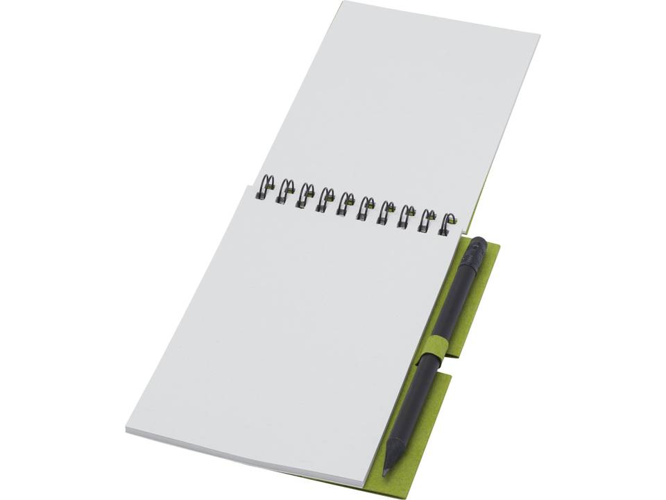 Luciano Eco wire notebook with pencil - small 17