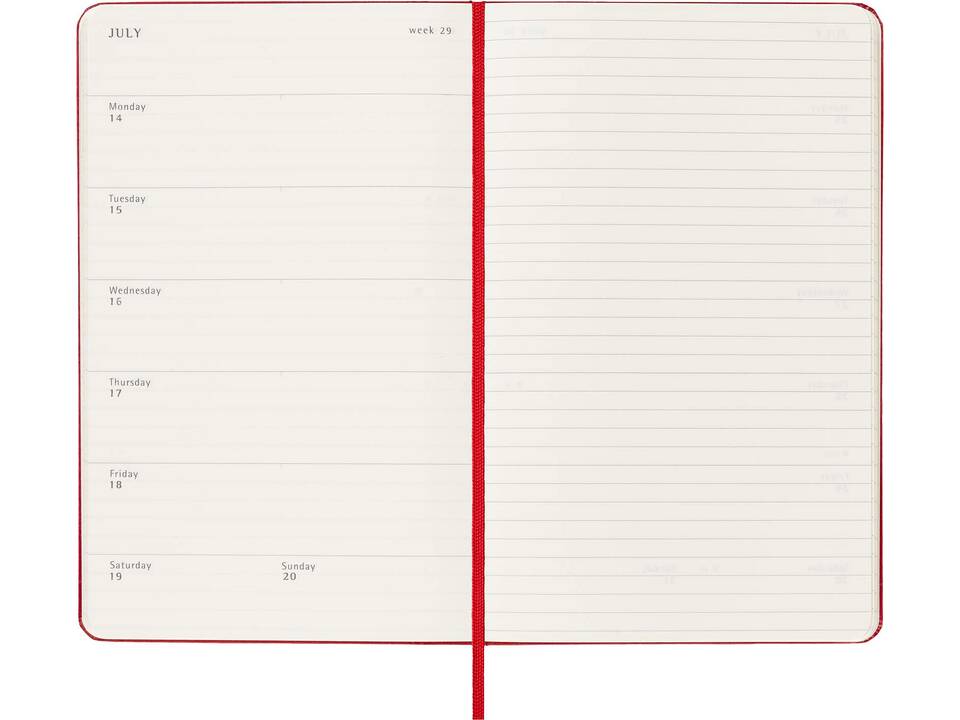 12M weekly hard cover planner 16