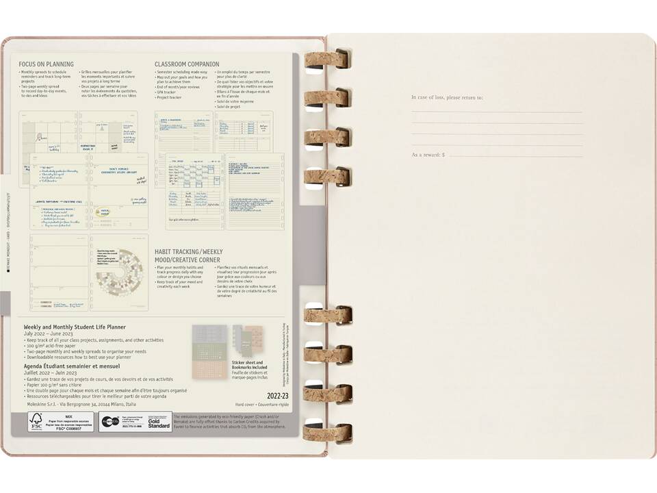 12M daily XL spiral hard cover planner 5