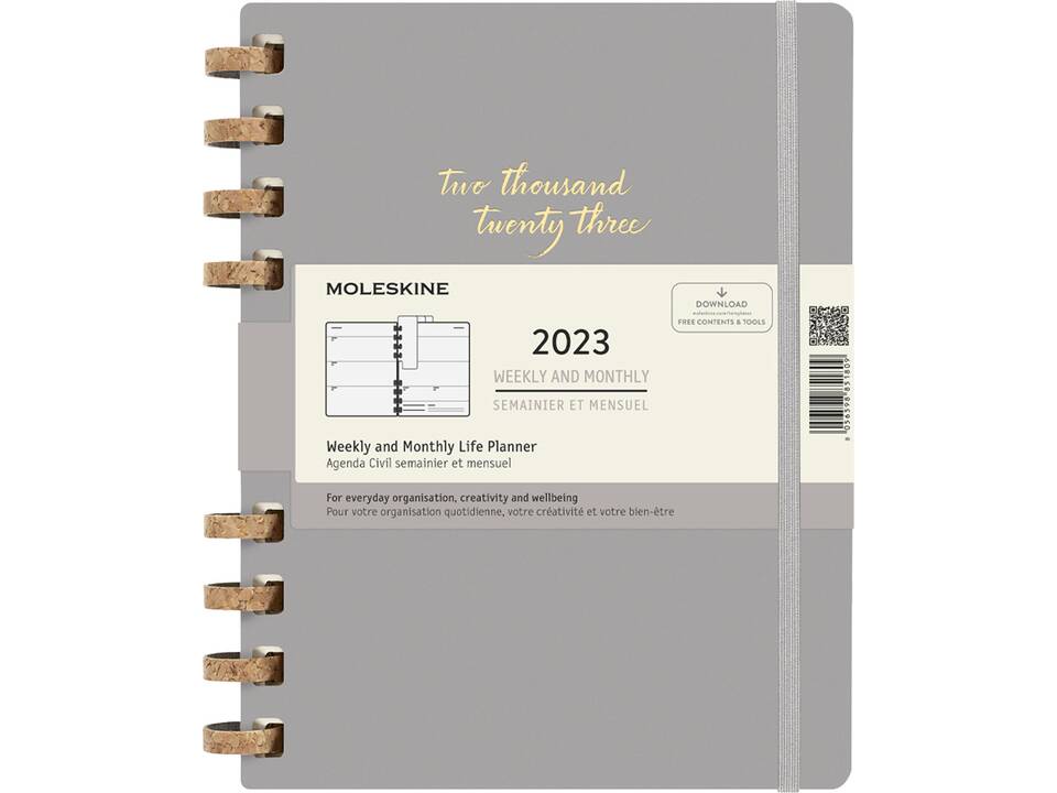12M daily XL spiral hard cover planner 8