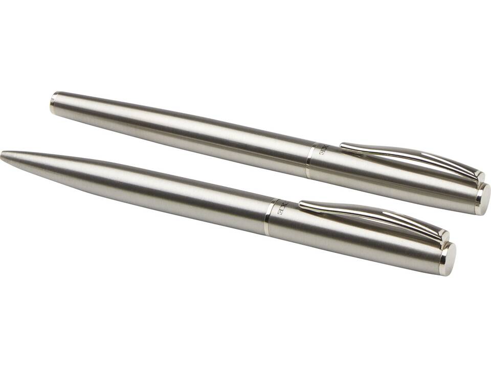 Didimis recycled stainless steel ballpoint and rollerball pen set 4