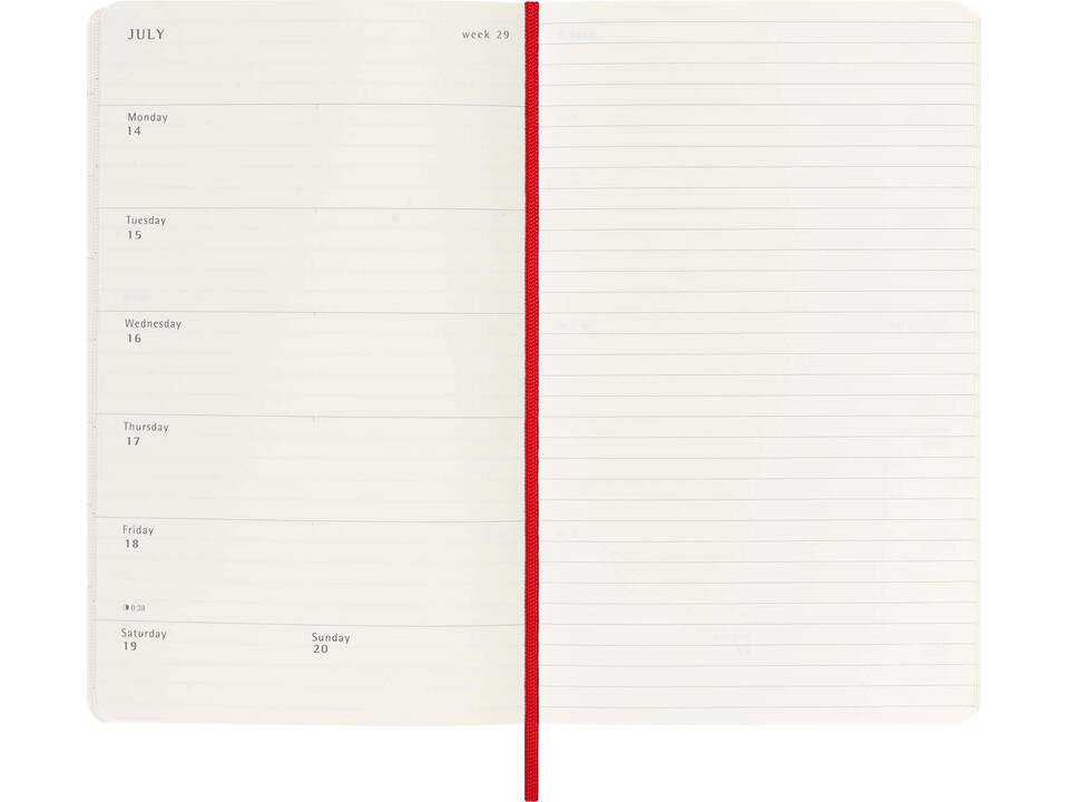 Moleskine soft cover 12 month L notebook 5