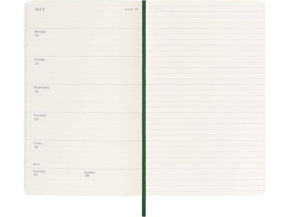 Moleskine soft cover 12 month L notebook 19